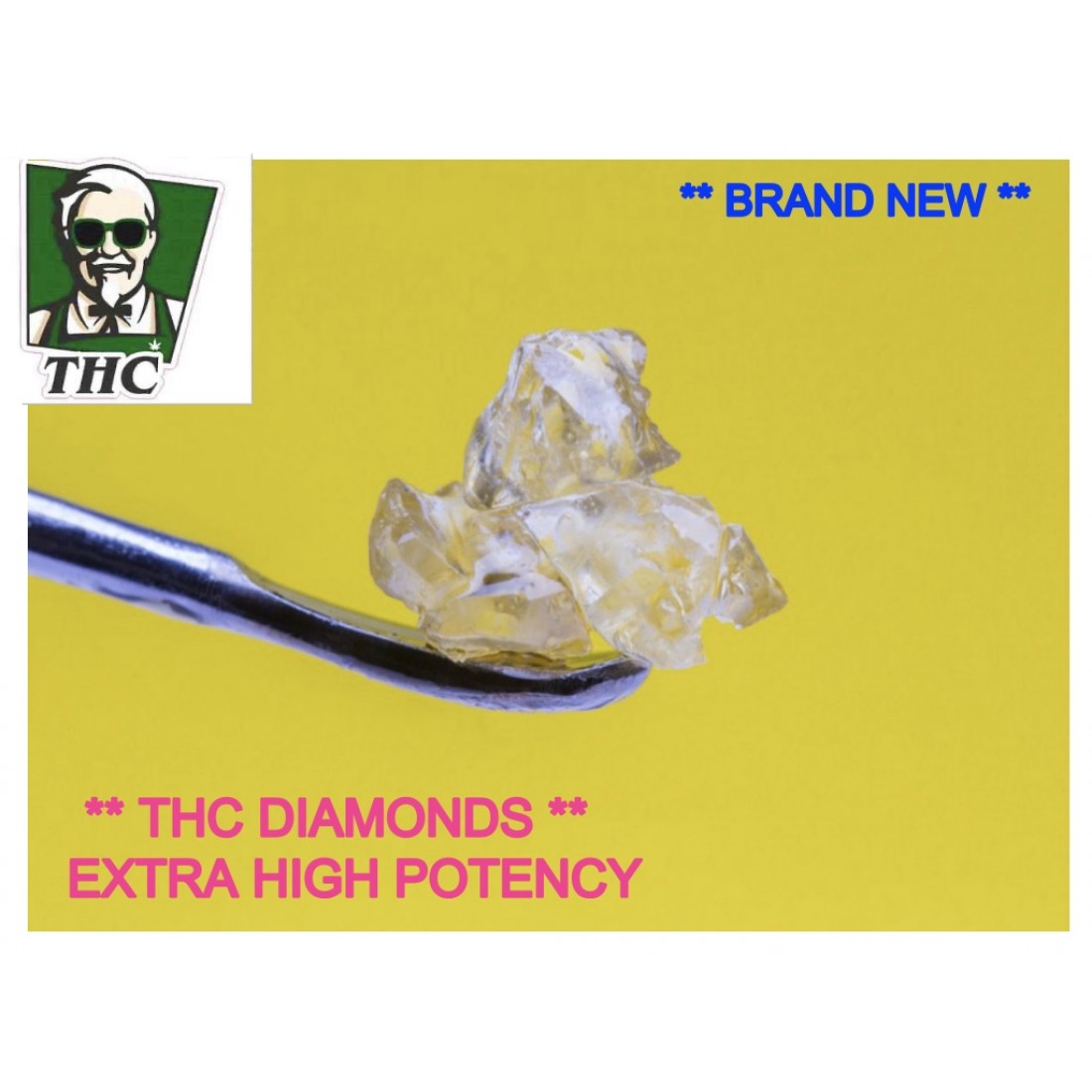 THC A Diamonds, In A Gelato Terps Sauce, 99 Potency Super Strong 0.5g